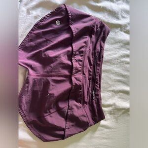 Pretty maroon color, size 2 reg. Worn lightly. Speed up short in 2.5 length.